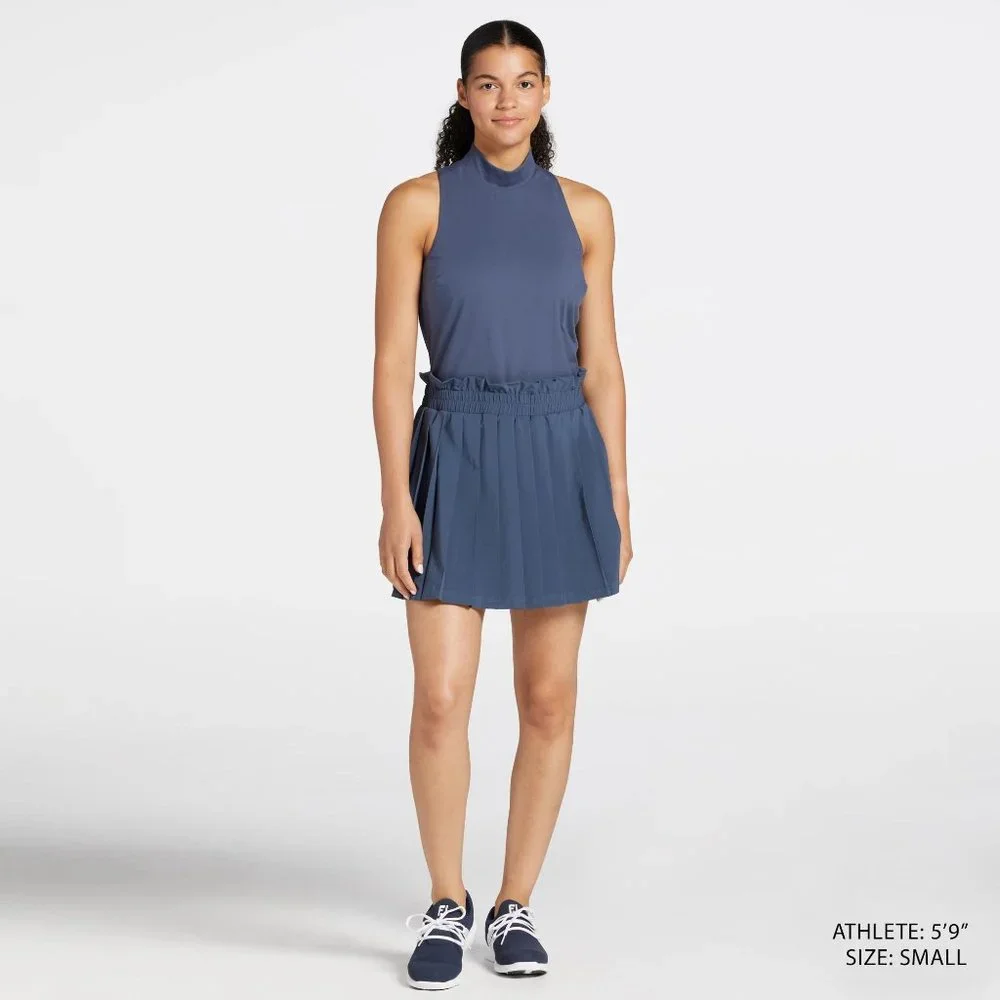 NWT CALIA Women's Golf Mixed Media Sleeveless Dress - Picture 2 of 5